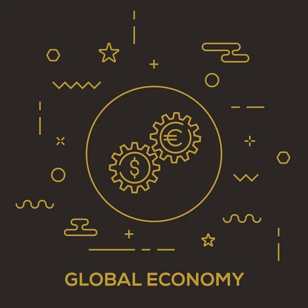 Глобальна бізнес-концепції — стоковий вектор