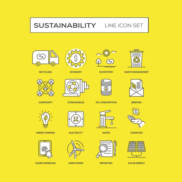 持続可能性事業コンセプト — ストックベクタ