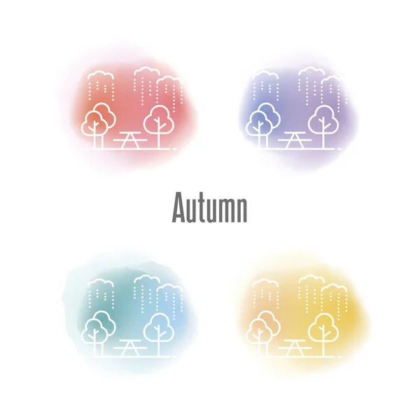 Herbstwetter-Konzept — Stockvektor
