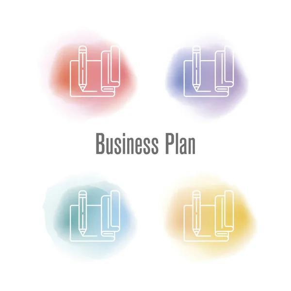 Бізнес план концепції — стоковий вектор