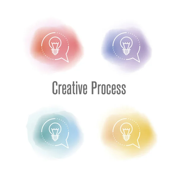 Kreatives Prozesskonzept — Stockvektor