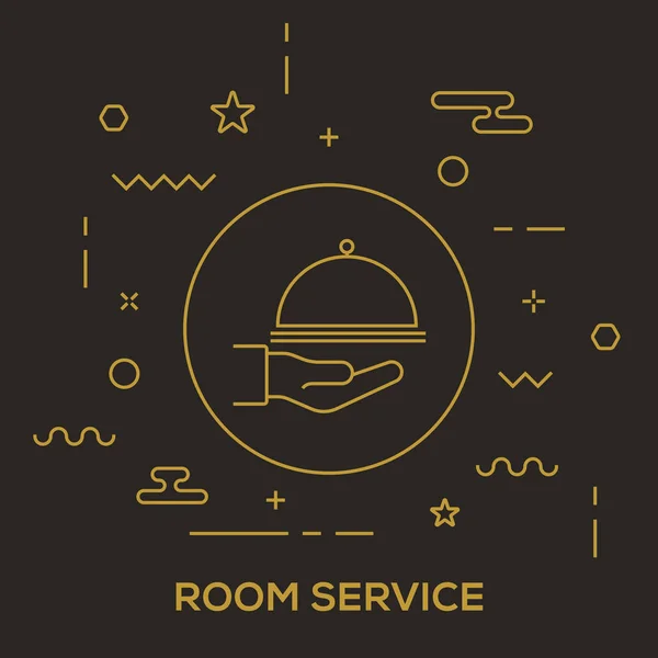 Room Service Concept — Stockvector