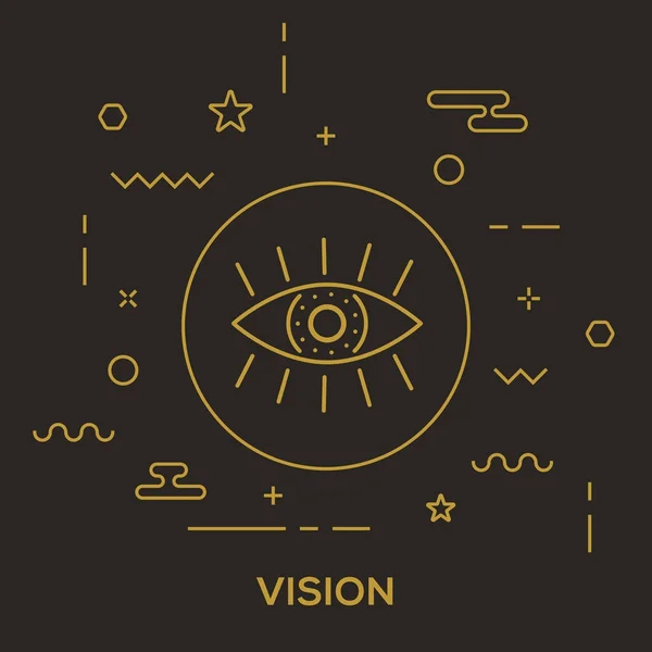 Concepto de diseño de visión — Vector de stock