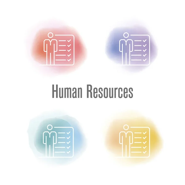 Human Resources Concept — Stock Vector