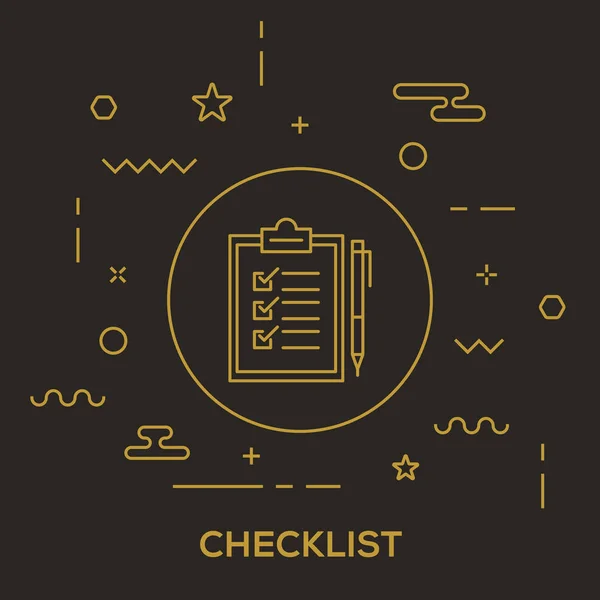 Lista de verificação conceito —  Vetores de Stock