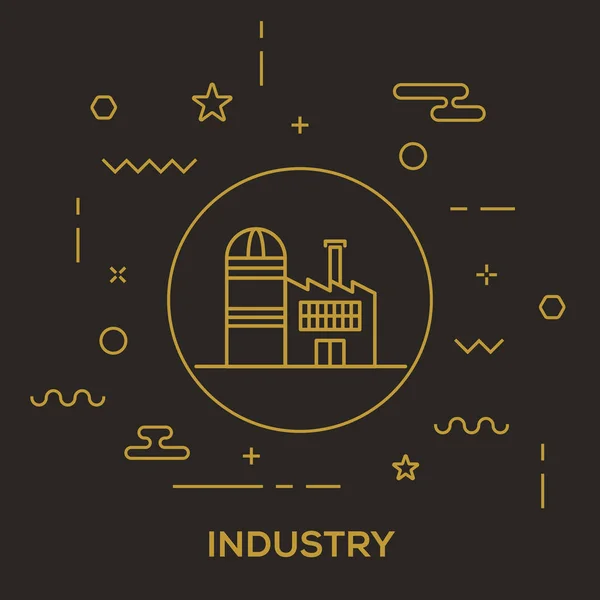 Concepto industrial moderno — Archivo Imágenes Vectoriales