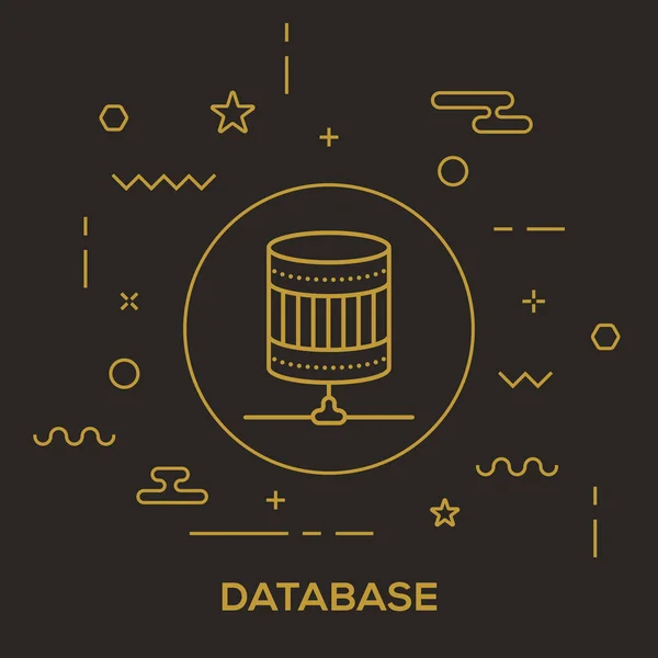 Concetto di backup del database — Vettoriale Stock