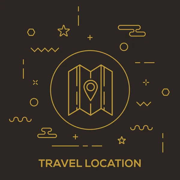 Concept de voyage et de tourisme — Image vectorielle