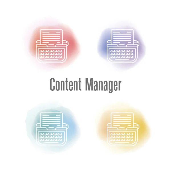 Content Manager Concept — Stockvector