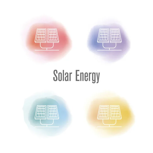 太阳能概念 — 图库矢量图片
