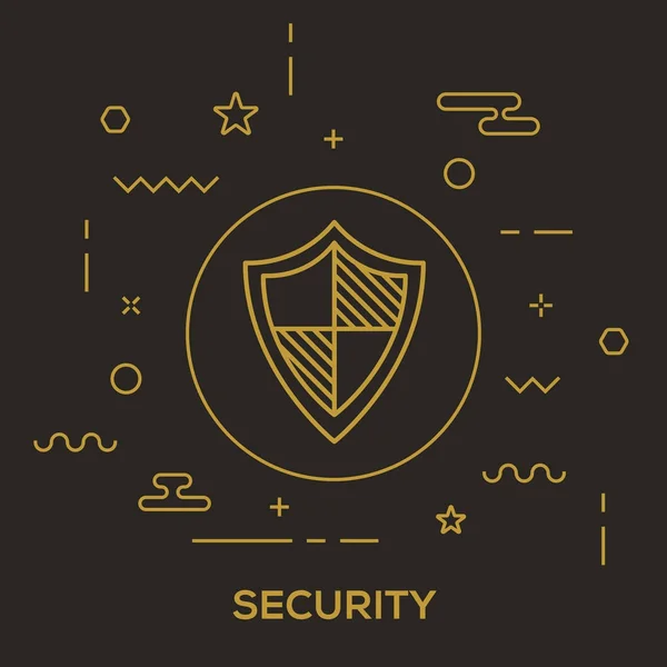 Concepto de seguridad global — Archivo Imágenes Vectoriales