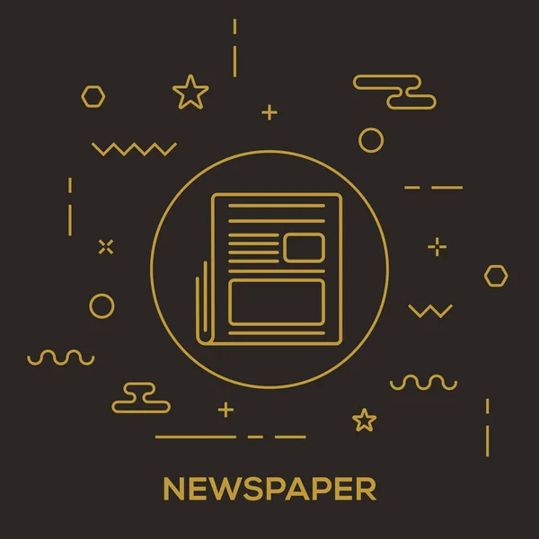 Vintage Newspaper Concept — Stock Vector