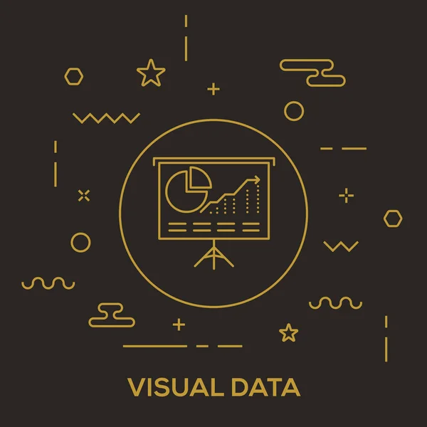 Concept de données visuelles — Image vectorielle