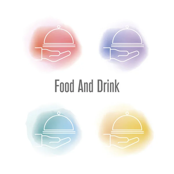 Foodservice en drank Concept — Stockvector