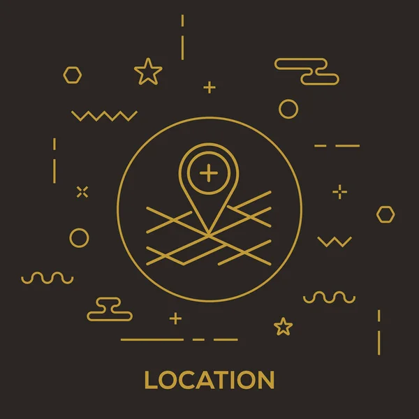 Digitale locatie Concept — Stockvector