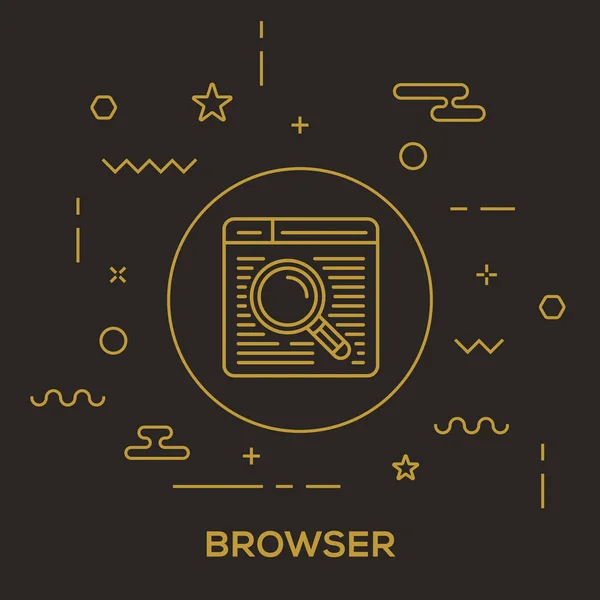 Internet browser έννοια — Διανυσματικό Αρχείο