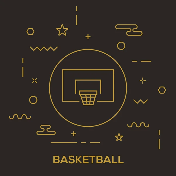 バスケット ボール ゲームのコンセプト — ストックベクタ