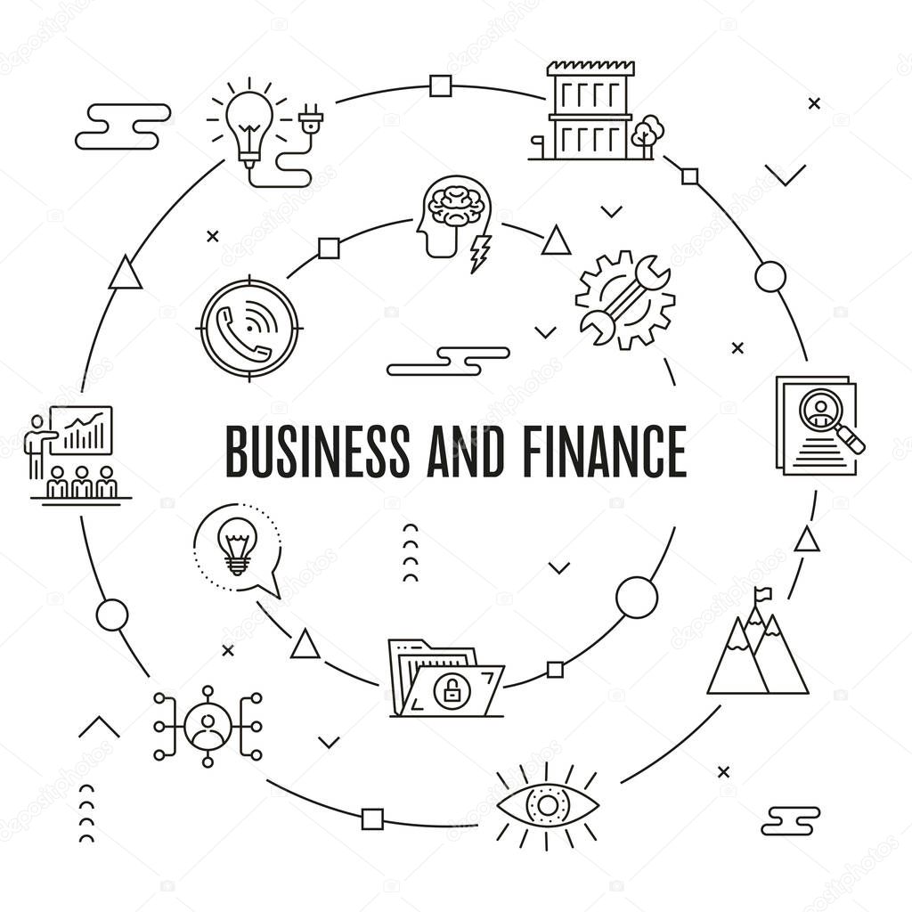 Business And Finance Icon Set 