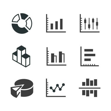 Grafik ve çizelgeleri simgeler