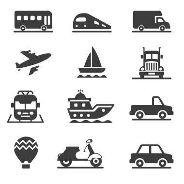Araçlar ve ulaşım simgeler