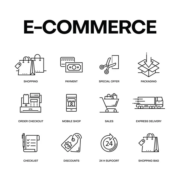 Commerce Concept Vectorillustratie — Stockvector