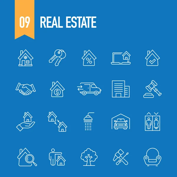 Real Estate Koncepce Vektorové Ilustrace — Stockový vektor