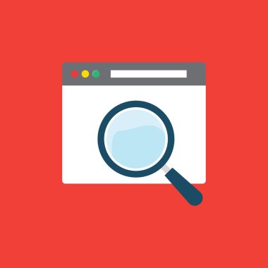 Arama Motoru Optimizasyonu kavramı, vektör çizim 