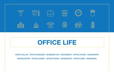 Office hayat Infographic Icon Set