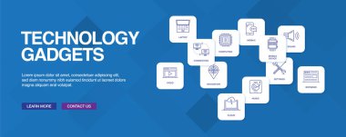 Teknoloji Gadget'ları Infographic Icon Set