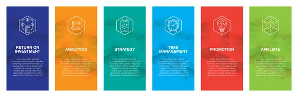 Zestaw ikon infografikę dotyczącą zarządzania — Wektor stockowy