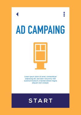 Reklam kampanyası kutsal kişilerin resmi, vektör çizim 