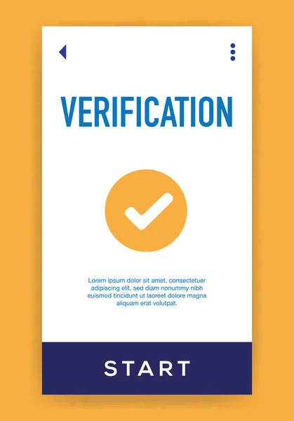 Verification Icon Vector Illustration — Stock Vector