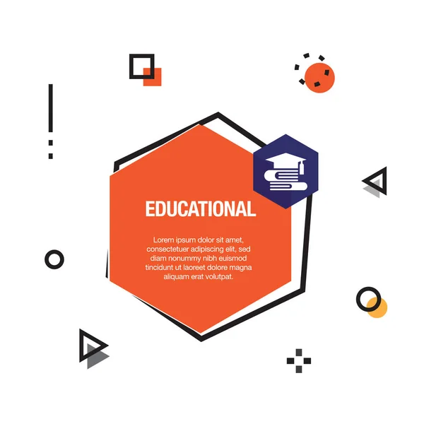 Educatieve Infographic Pictogram Vectorillustratie — Stockvector