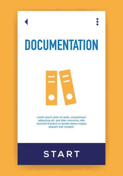 Documentación Icono Ilustración Vectorial — Vector de stock