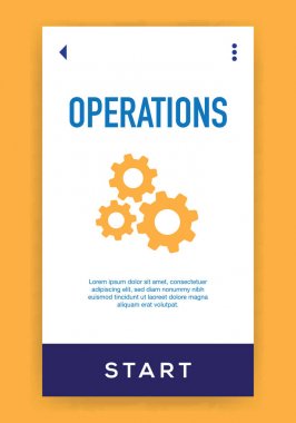 İşlem simgesi. Vektör çizim 