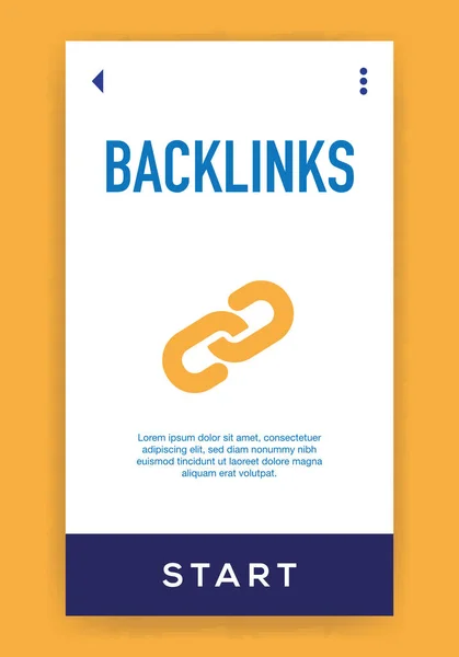 Backlinks Ícone Ilustração Vetorial —  Vetores de Stock