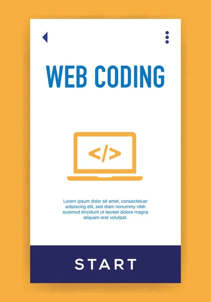 Web アイコンをコーディングします ベクトル図 — ストックベクタ