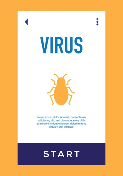 Вірус Значок Векторні Ілюстрації — стоковий вектор