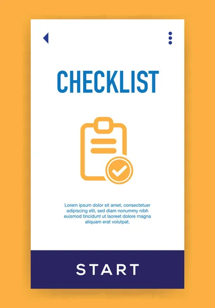 Checklist Icon Vector Illustration — Stock Vector