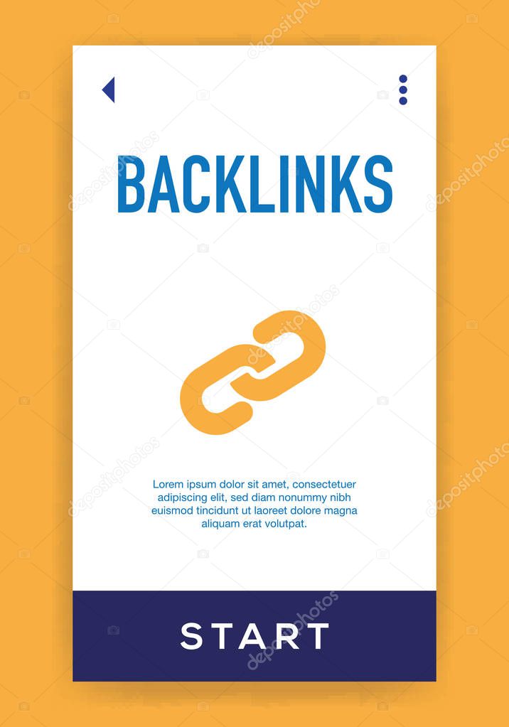 Backlinks Icon, vector illustration 