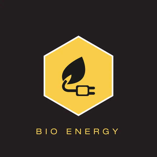 Bio Energy Icon Ilustración Vectorial — Archivo Imágenes Vectoriales