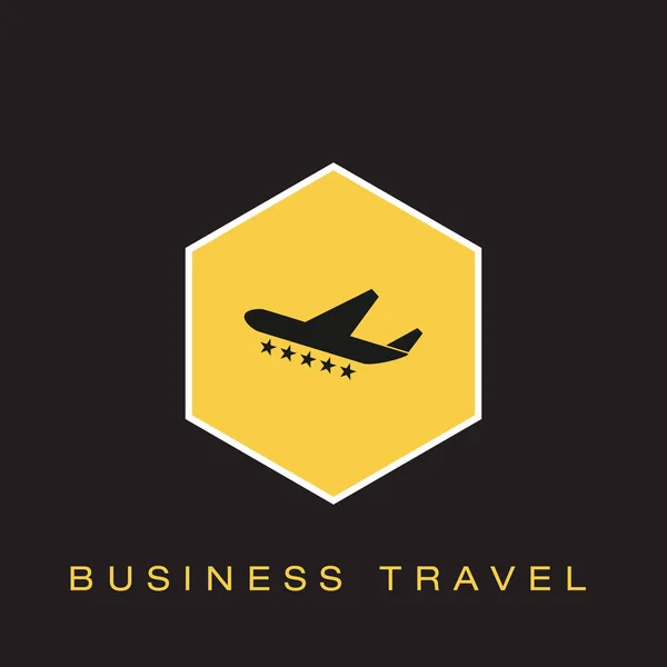 Business Travel Ikonen Vektorillustration — Stock vektor