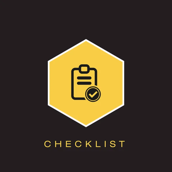 Checklist Icoon Vectorillustratie — Stockvector