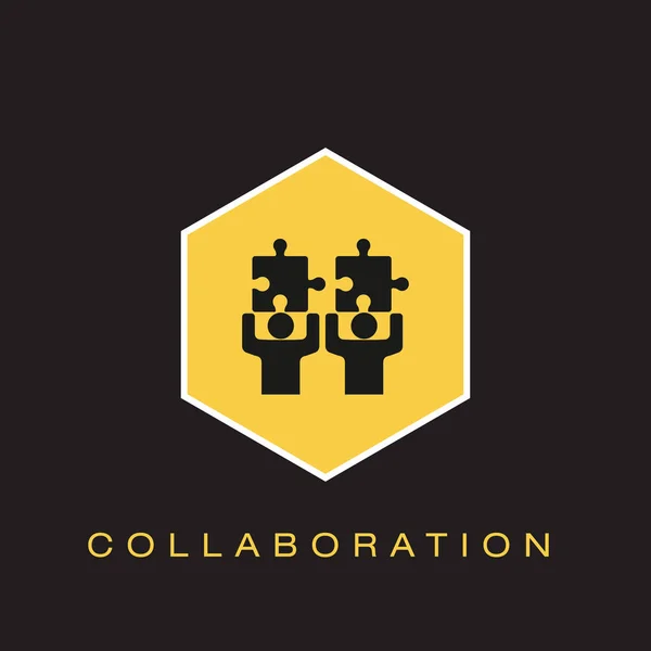 Collaboration Icon Vector Illustration — Stock Vector
