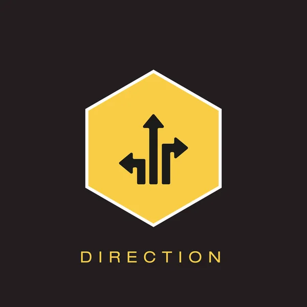 Direction Icon Vector Illustration — Stock Vector