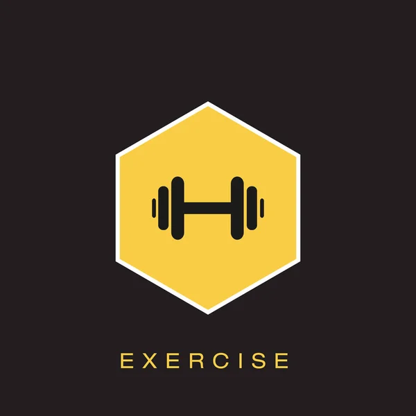 Exercice Icon Illustration Vectorielle — Image vectorielle