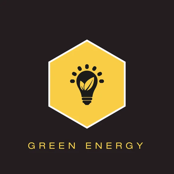 Groene Energie Icoon Vectorillustratie — Stockvector