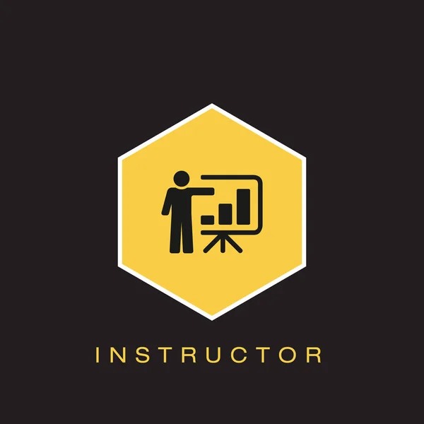 Instructor Icon Ilustración Vectorial — Vector de stock