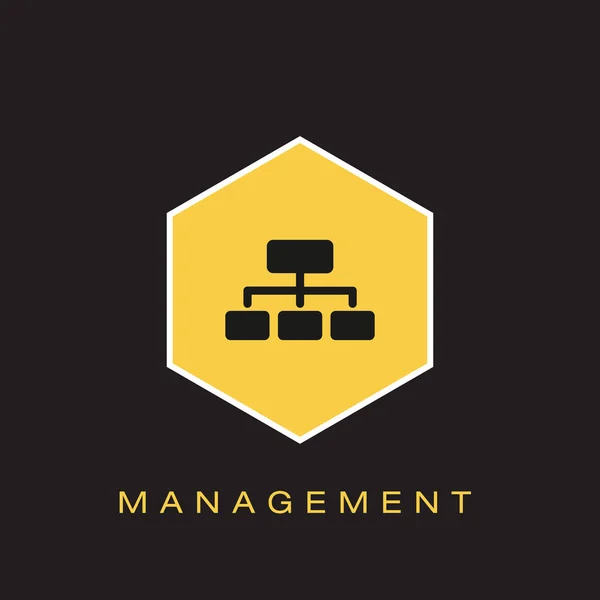 Management Icon Vector Illustration — Stock Vector