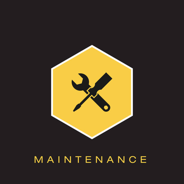 Икона обслуживания. Векторная иллюстрация
 